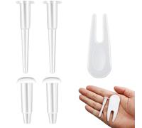 4 Pcs Yoga Ball Plug, Yoga Ball Air Stopper Air Plug, Air Stopper Plug Valve Nozzles Pin, Exercise Ball Plug Replacement Kit, with 1 Piece Removal Devices