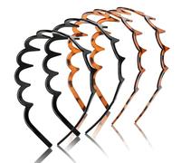 4 Pcs Zig Zag Headbands, Zigzag Head Bands