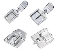 4 PCS Zipper Foot Sewing Machine Presser Foot Set of Invisible Concealed Narrow Zipper Foot, Fits for Most Snap On Singer, Brother, Janome, Babylock Low Shank Sewing Machines