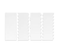 4 PcsCake Smoother Scraper Set, Acrylic Cake Scraper Buttercream Smoother Tools, Cake Edge Scrapers, Double Sided Smoothing Spatula for Cakes Pastry Dough Fondant Cream Decorating Combs