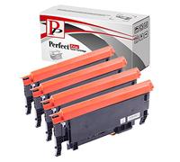 4 PerfectPrint Compatible Toner Cartridges Replace CLT406 For Samsung Xpress SL-C410W SL-C460W SL-C460FW