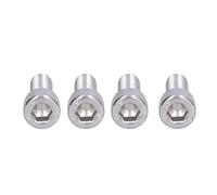4 pernos hexagonales, pernos de cabeza hueca, tornillos de cabeza hueca, perno hexagonal métrico con cierre de paso fino de acero inoxidable A2 de 1,25 mm para trabajos de (M10*25)