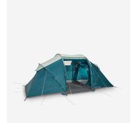 Decathlon Camping Tent With Poles Arpenaz 4.2 4 People 2 Bedrooms Decathlon Black One Size