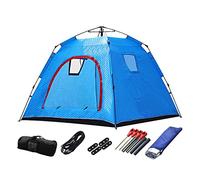 4 Person Outdoor Ice Fishing Shelter Fishing Cotton Tent Thicken Warm Tent Winter Waterproof Camping Tent with Moisture-Proof Pad Household faucets