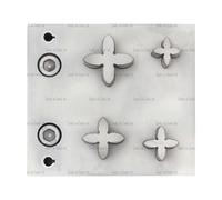 4 Petal Flower Shape, Steel Disc Cutter Set, Jewellery Forming and Stamping Blanks