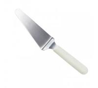 4" Pie Knife Cake Server, Cake Cutter | White Handle Stainless Steel Blade ™ @ Chabrias Ltd