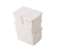 4-piece 1:12 Scale Dollhouse Storage Set for Dioramas And Landscaping, White