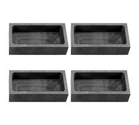 4 Piece 1 KG Graphite Ingot Mould Casting Crucible Silver Gold Melting Refining