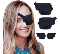 4 Piece， About Eye Patches for Adults，2 Left 2 Right 3D Contour Shields for Amblyopia, Adjustable Buckle Style Strabismus，Post Surgery Care，Eye Patches for Adults Medica