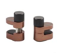 4-Piece Adjustable Aluminum LCD Screen Repair Clamp Set with Rubber Pads - Compact 7 cm × 1.5 cm × 2.5 cm, 15 mm Max Opening Height, for Smartph