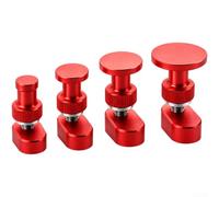 4-Piece Aluminium Alloy Car Dent Puller Tabs | Anti-slip knurled grip for stable handling Includes diameters 14.6 17.2 19.8 22.4 cm with accessory set