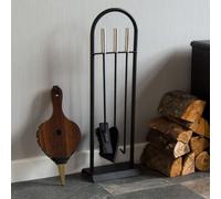 4 Piece Arc Fire Companion Set Fireplace Fireside Tools Modern By Home Discount