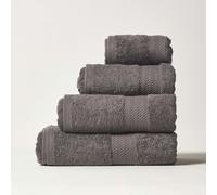 Combed Egyptian Cotton 4 Piece Towel Bale 500 GSM Homescapes Grey One Size