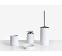 Beliani 4-Piece Bathroom Accessories Set Suches White