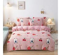 4 Piece Bedding Set,The New AB Version of The Magic Velvet Four-Piece Thick Warm Flannel Bedding Gift-Sun Flower_Queen