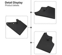 4-piece Black Thermoplastic Mud Guards for Tacoma 2024 - Custom-fit Splash Guards Having Factory Flare Alignment Dually-compat