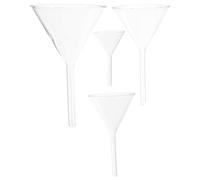 4 Piece Borosilicate Glass Laboratory Filling Funnel Set