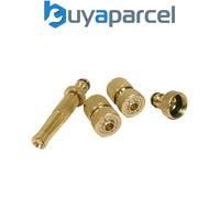 Faithfull SB3102 Brass Nozzle & Fittings Kit 4 Piece 12.5Mm (1/2In)