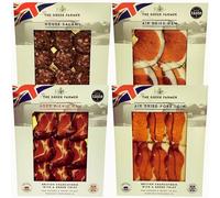4 Piece British Letterbox Charcuterie | Free Range Pork | Gourmet Meat Hamper | Salami & Cured Meat | Birthday Gifts for Men | Grazing Board Idea