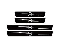 4 Piece Car Door Sill Protector Strips, for Opel Zafira Tourer C 7-seat 2011-2023 2024 2025 Carbon Fiber Anti-Scratch Stickers Kick Plates Accessories,C