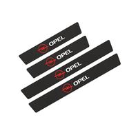 4 Piece Car Door Sill Protector Strips, for Opel Zafira Tourer C 7-seat 2011-2023 2024 2025 Carbon Fiber Anti-Scratch Stickers Kick Plates Accessories,A