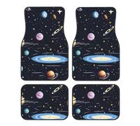 4-Piece Car Floor Mats, Auto Floor Rugs, Decorative Front & Rear Vehicle Foot Rugs, Non-Slip Vehicle Foot Carpet Mats for Trucks SUV Car The Solar Family