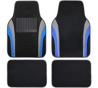 4 Piece Car Floor Mats for BMW Mini One/Cooper R50 R53 Hatchback 2001-2006, Waterproof Sustainable Leather All Weather Interior Carpets Vehicle Protection Liners,Blue