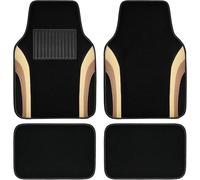4 Piece Car Floor Mats for BMW Mini One/Cooper R50 R53 Hatchback 2001-2006, Waterproof Sustainable Leather All Weather Interior Carpets Vehicle Protection Liners,Beige