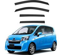 4 Piece Car Wind Deflector for Subaru Stella MK2-LA100S 2011-2014, Window Rain Side And Rear Window Wind Deflectors, Car Accessories