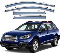 4-Piece Car Wind Deflectors for Subaru Outback 2015 2016 2017 2018 2019 - Rainproof Window Visors, Noise Reduction, Easy In-Channel Install, Better Ventilation Reduces Wind Turbulence
