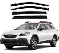 4-Piece Car Wind Deflectors for Subaru Outback 2020-2022 - Rainproof Window Visors, Noise Reduction, Easy In-Channel Install, Better Ventilation Reduces Wind Turbulence