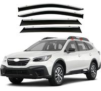 4-Piece Car Wind Deflectors for Subaru Outback MK6-BT 2021 2022 2023 2024 - Rainproof Window Visors, Noise Reduction, Easy In-Channel Install, Better Ventilation Reduces Wind Turbulence