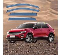 4-Piece Car Wind Deflectors for VW Tange TROC MK1-A11 2018-2021 - Rainproof Window Visors, Noise Reduction, Easy In-Channel Install, Better Ventilation Reduces Wind Turbulence