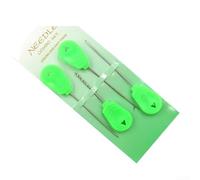 4 Piece Carp Baiting Needle Kit with Hook Drill for Boilie Bait and Terminal Tackle Setup Stainless Steel Construction