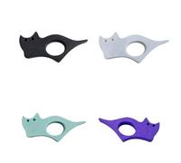 4-piece Cat Thumb Book Page Holder 3D Printed, Creative Reading Accessory for One-Handed Reading, Black Kitten Bookspreader, Unique Gift for Bookworms and Cat Lovers (4-piece,9 * 1.2 * 4.5)