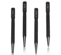 4-Piece Center Punch Set - Nail & Positioning Punches, Breaker Punch Kit (0.8mm, 1.59mm, 2.4mm & 3.2mm)