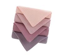 4-Piece Comfortable Toddler Face Towel, Cotton Wash Cloth for Sensitive Skin, Super Absorbent, Quick Drying, Easy Maintenance, Unisex Wash Cloth for Toddlers