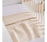 4 Piece Cot Bed Bedding Set - Cashmere Waffle