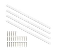 4-Piece Crosscut Sled Angle Guide Bar Set, 43cm Table Saw Glide bar Sliders, Pale Synthetic Track for Universal 3/4" x 3/8" Angle Guide Slots, Easy Installation Woodworking Tools Accessories