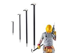 4-Piece Crowbar Set, Crowbar Set, Heavy Duty | 4 x Hand Tools Nail Puller, Forged Steel Mechanic Pry Bar with Two Ends for Levering, Scraping, Lifting, Pulling