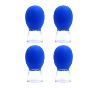 Ｚｉａｌｏｆｉ 4-Piece Cupping Set for The Body, Facial Massage, Body Cup, Fascia Massage for The Beauty Salon, Blue