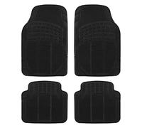 4 Piece Cut To Size Rubber Car Mats - Black