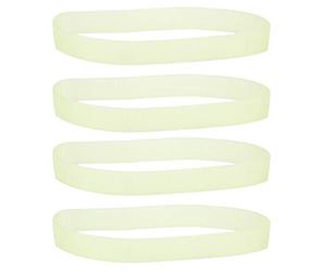 4 Piece Cutting Machine Belts 10 Inch Nylon Drive Belt Compatible with 255 Miter Saw Power Tools Industrial Machine Accessories Replacement Part Set for Woodworking and Material