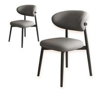 4-Piece Dining Chair Set - Modern Wooden Construction with Padded Seats & Scratch-Resistant PU Leather Upholstery - Stylish & Kitchen Furniture