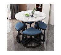4-Piece Dining Room Set - Office, Café, and Restaurant Table & Chairs - Stylish Reception, Negotiation Room, and Tea Salon Furniture - Versatile Kitchen Decor