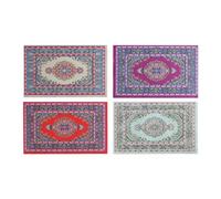 4 Piece Dollhouse Rug, Dollhouse Accessories, Miniature Dollhouse Accessories, Dollhouse Bedroom Furniture, Dollhouse Decoration Accessories