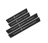 4-Piece Door Sill Protector Set for Alfa Romeo 146 1995-2000 930, Carbon Fibre Style Scuff Plates, Anti-Scratch Entry Guards for Threshold Protection & Styling