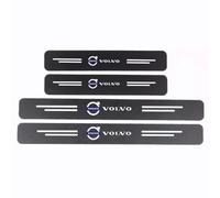 4-Piece Door Sill Protector Set for Volvo XC90 2002-2025, Carbon Fibre Style Scuff Plates, Anti-Scratch Entry Guards for Threshold Protection & Styling