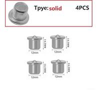 4-Piece Dowel Centre Point Set, 6mm/8mm/10mm/12mm, Woodworking Alignment Tool, Precise Tenon & Dowel Marking, Chrome-Plated Steel, for Hardwood & Softwood Joinery(solid 12mm)