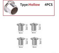 4-Piece Dowel Centre Point Set for Woodworking - Steel Tenon Alignment Tool with 6mm, 8mm, 10mm & 12mm Chrome-Plated Solid Pins - Preci(Hollow 8mm)